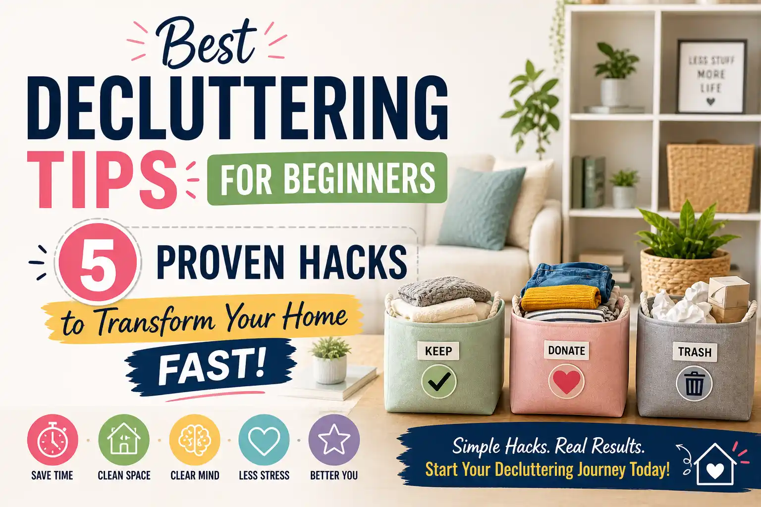 Best Decluttering Tips of All Time for Beginners at Home
