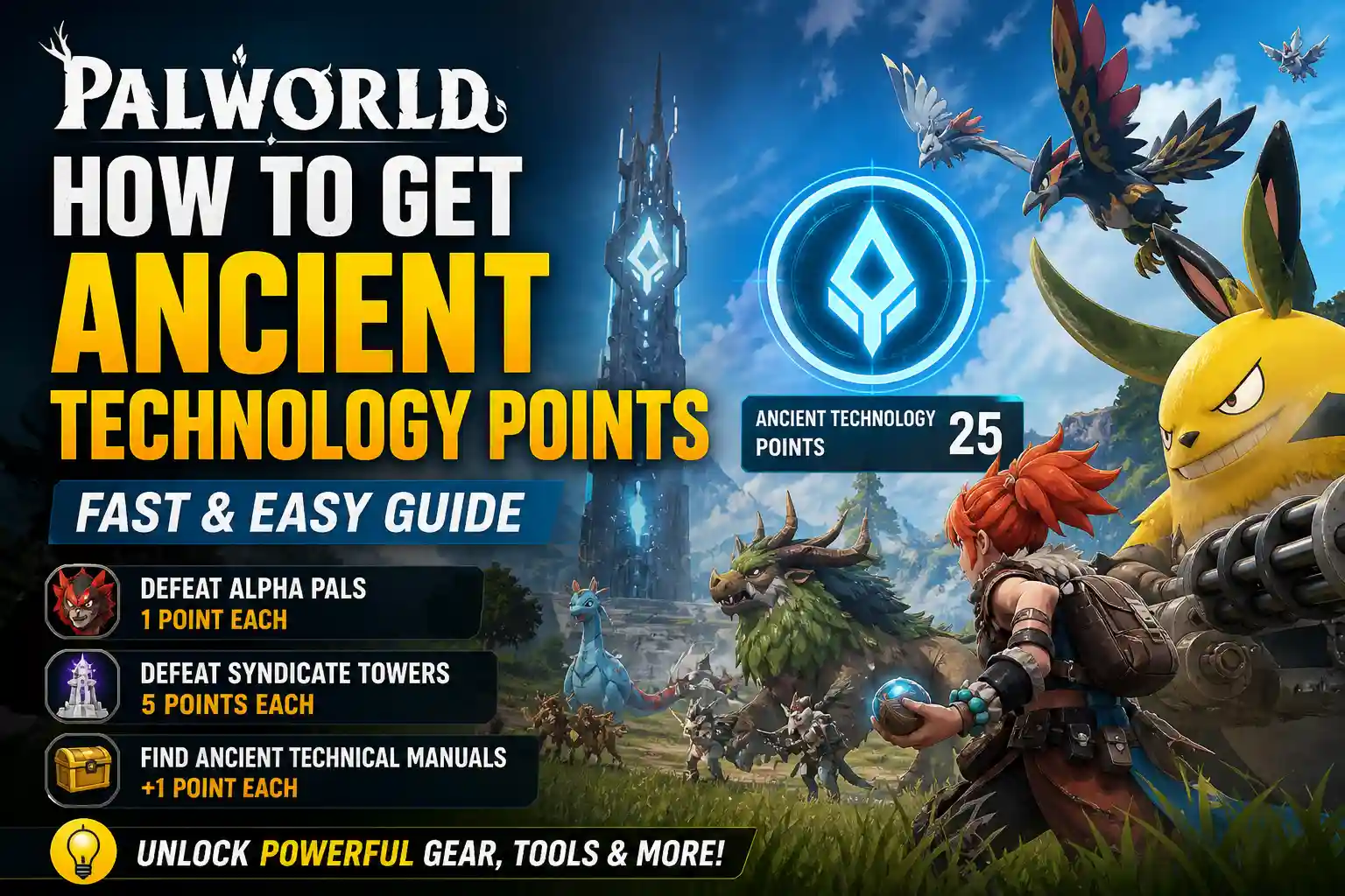 How to Get Ancient Technology Points in Palworld (Complete Guide)