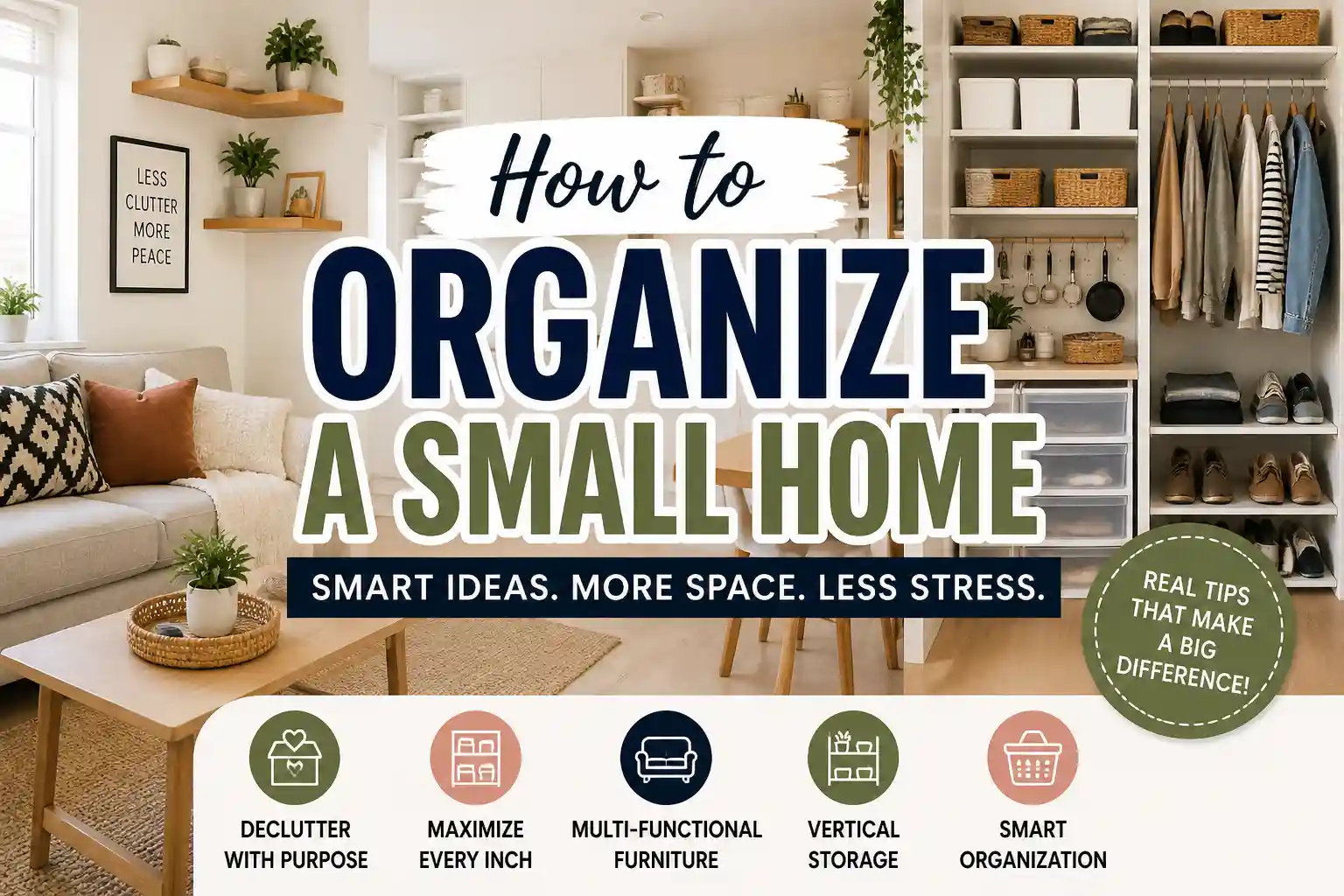 How to Organize a Small Home & Maximize Your Space