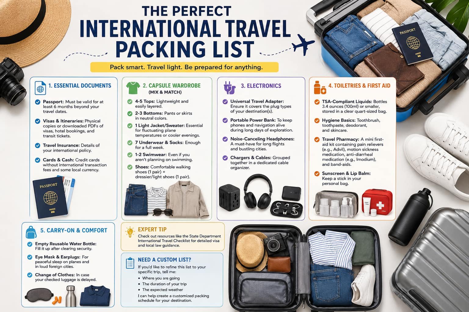 The Perfect International Travel Packing List