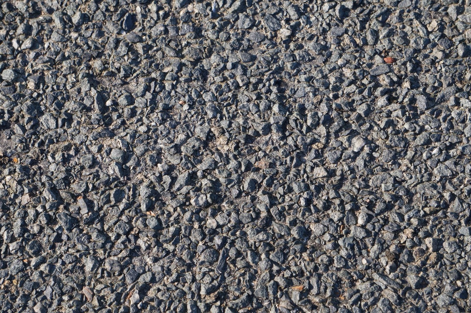 Crushed stone driveway surface