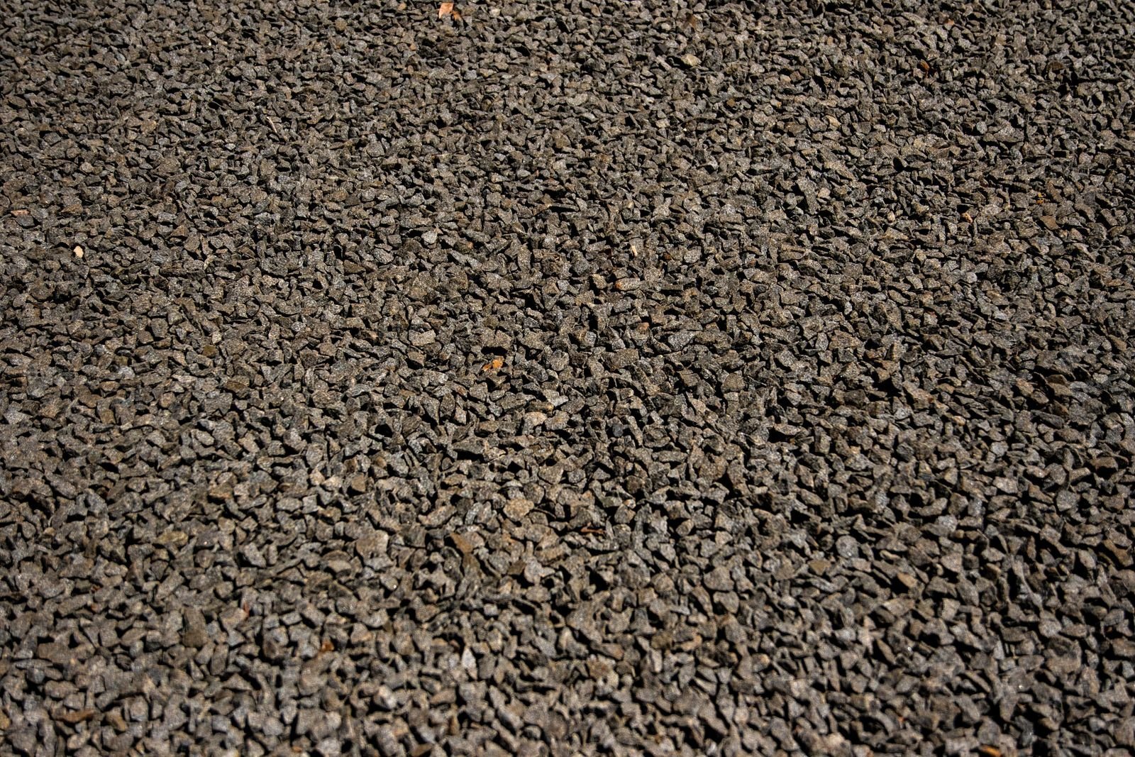 Close-up texture of crushed stone for a driveway
